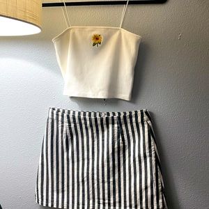 Crop top & skirt